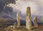 William Andrews Nesfield Druidical Temple at Tormore,isle of Arran (mk47) Sweden oil painting reproduction